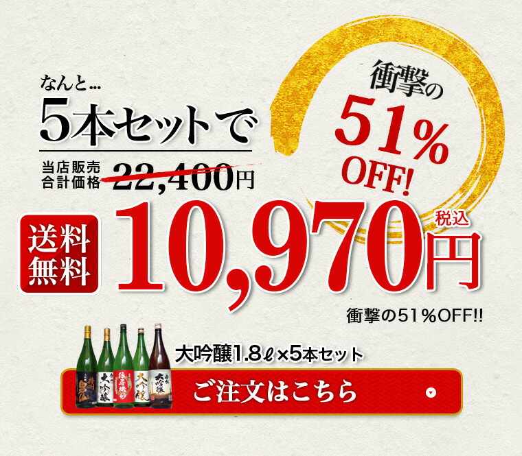 ミツワ酒販様 夢の大吟醸6本セット 商品ページ